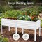 Best Choice Products 72x24x30in Non Toxic Elevated Galvanized Metal Garden Bed Corner Protectors